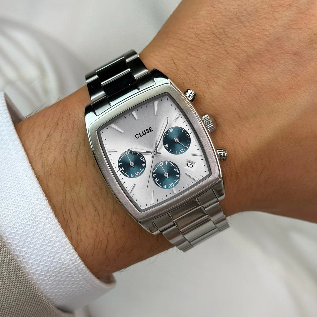 Orologio Cluse Quartaut Chrono Blue