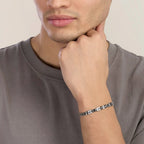Bracciale Kidult uomo   in acciaio e ceramica nera