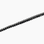 Bracciale Kidult uomo in acciaio con nylon e spinello nero