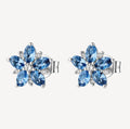 Orecchini argento Fancy freedom blue Fiore