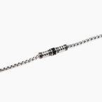 Bracciale Mabina Uomo regolabile in argento con catena veneta