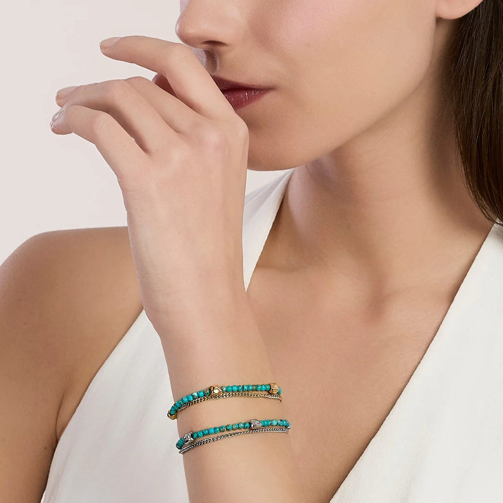 Bracciale donna Kidult regolabile con doppia catena