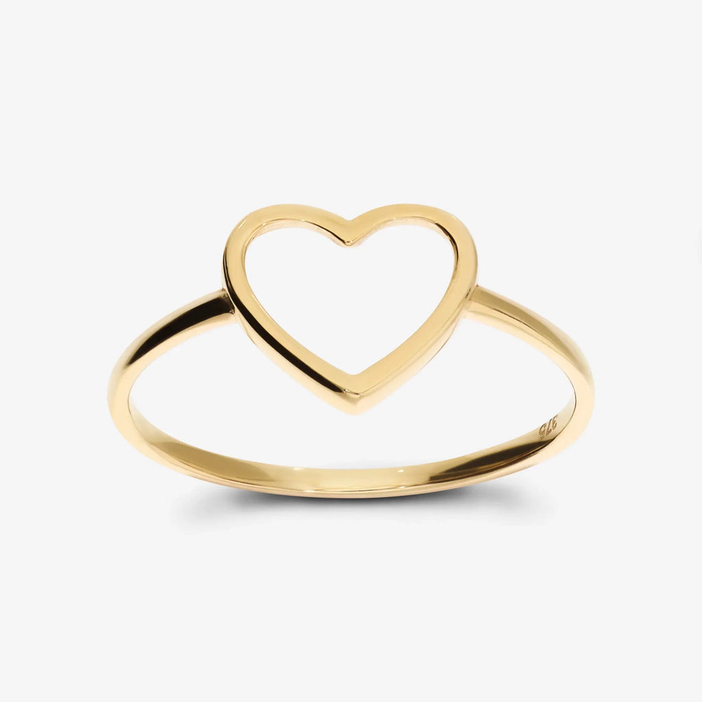 Anello Milor con Cuore Traforato Oro 375