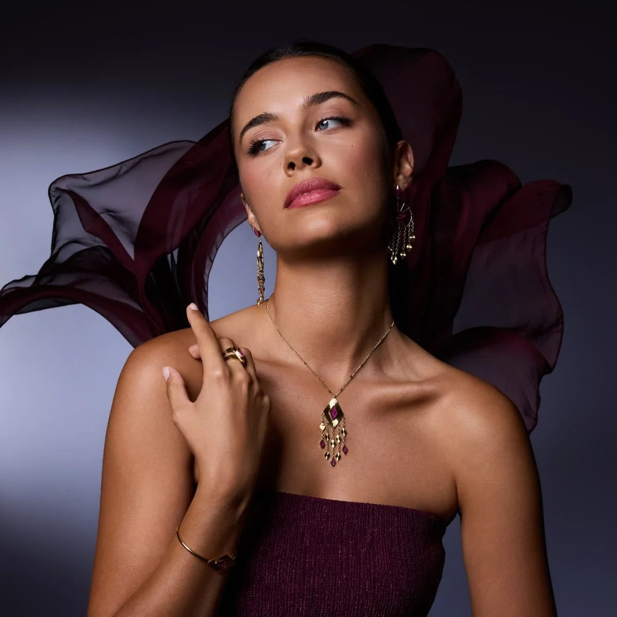 Collana Anartxy donna Rombo e frange