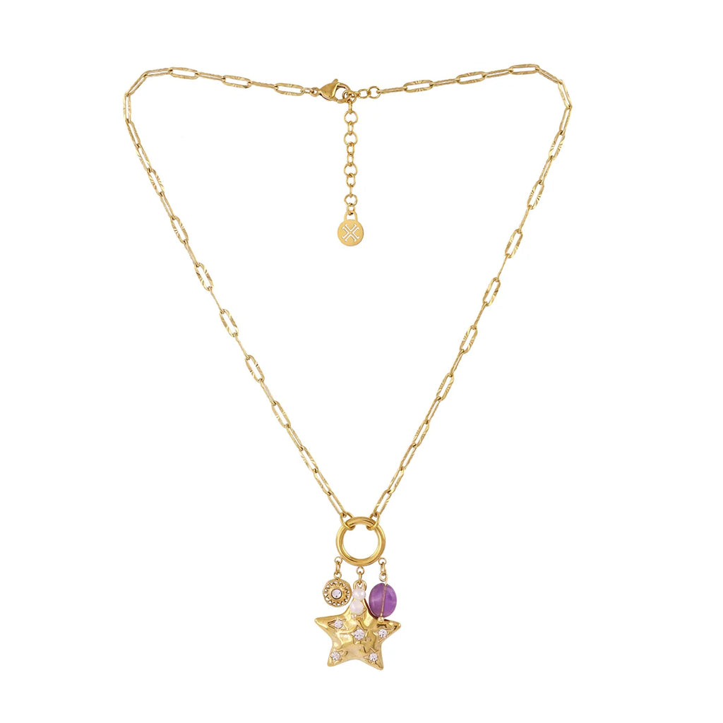 Collana Anartxy donna Stella e ametista