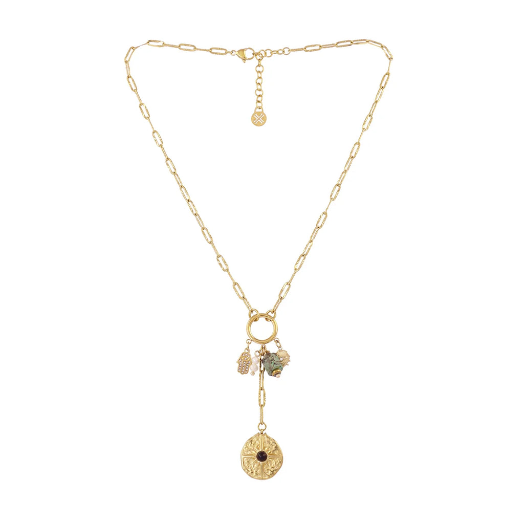 Collana Anartxy donna Amuleto e mani di Fatima