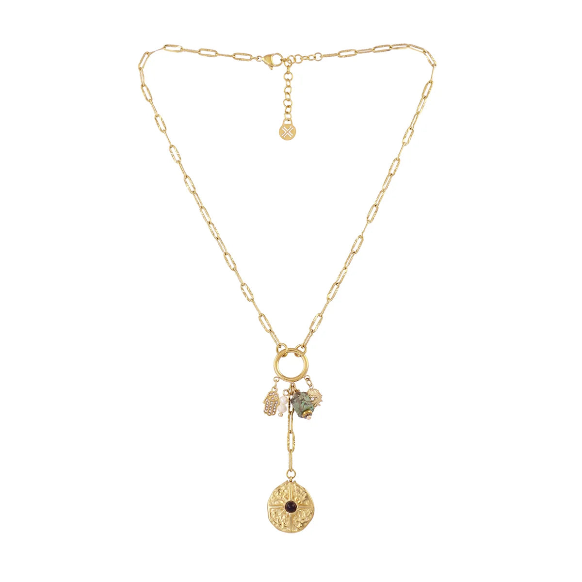 Collana Anartxy donna Amuleto e mani di Fatima