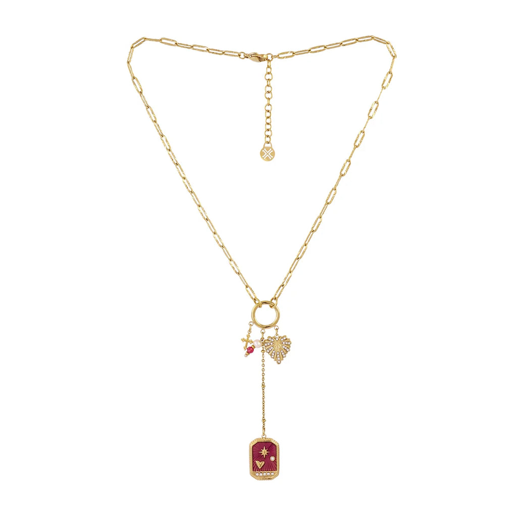 Collana Anartxy donna Amuleto rubino