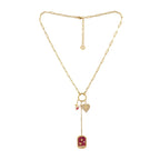 Collana Anartxy donna Amuleto rubino