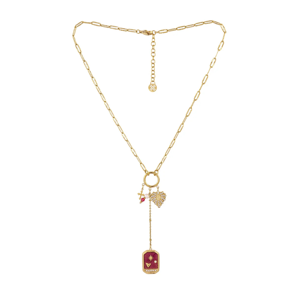 Collana Anartxy donna Amuleto rubino
