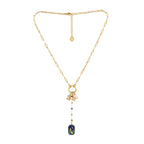 Collana Anartxy donna Amuleto blu e scarabeo