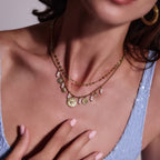 Collana Anartxy donna Doppio filo Medaglietta con cuore