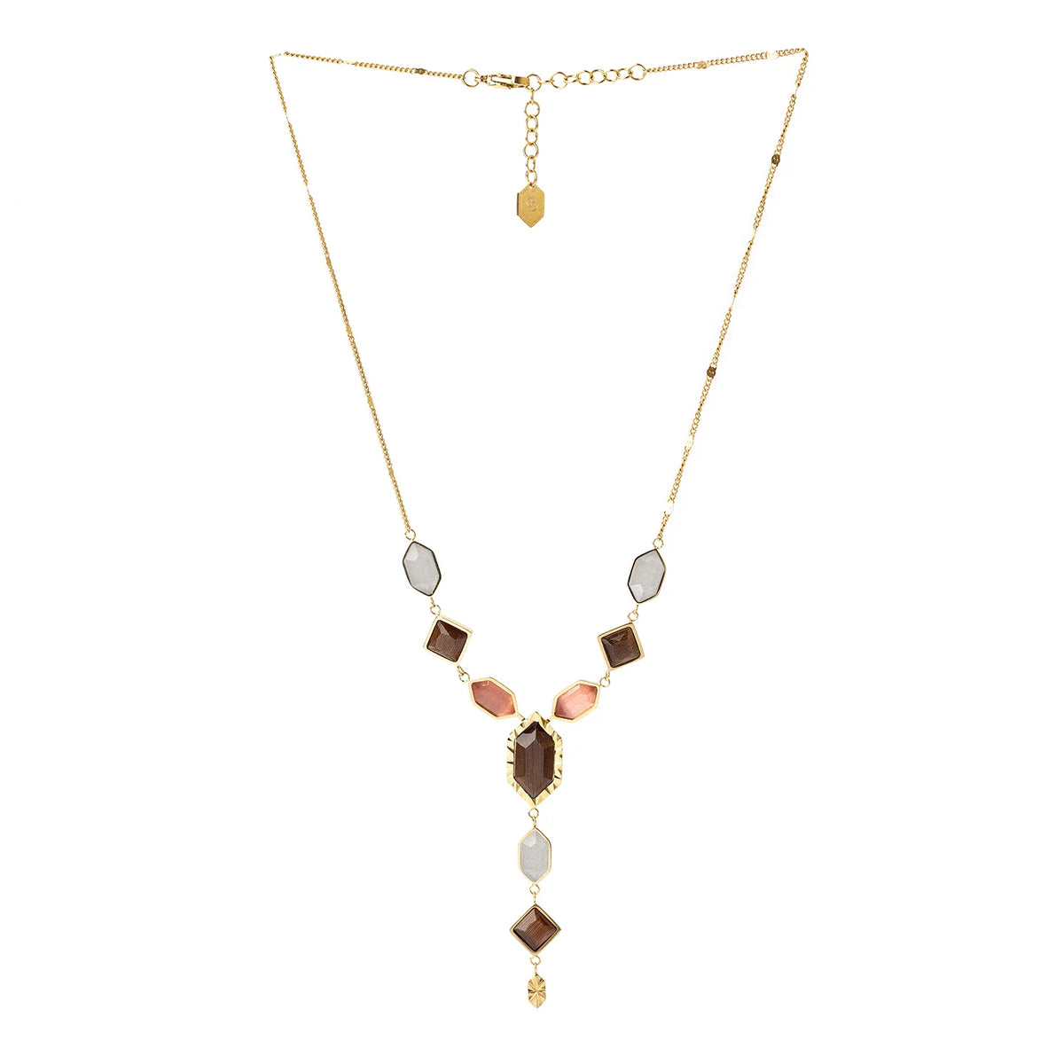 Collana Anartxy donna Modello cravatta brown