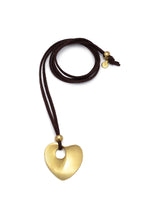 Collana Vestopazzo donna Suede con cuore pendente