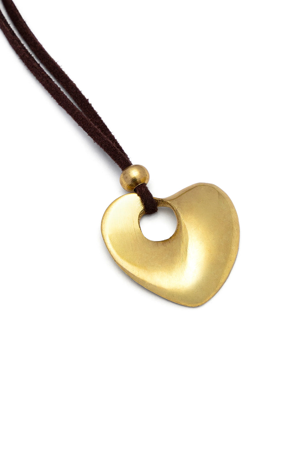 Collana Vestopazzo donna Suede con cuore pendente