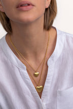 Collana Vestopazzo donna Doppio cuore bombato