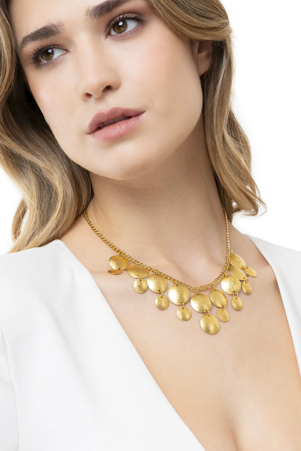 Collana Vestopazzo donna Dischi dorati