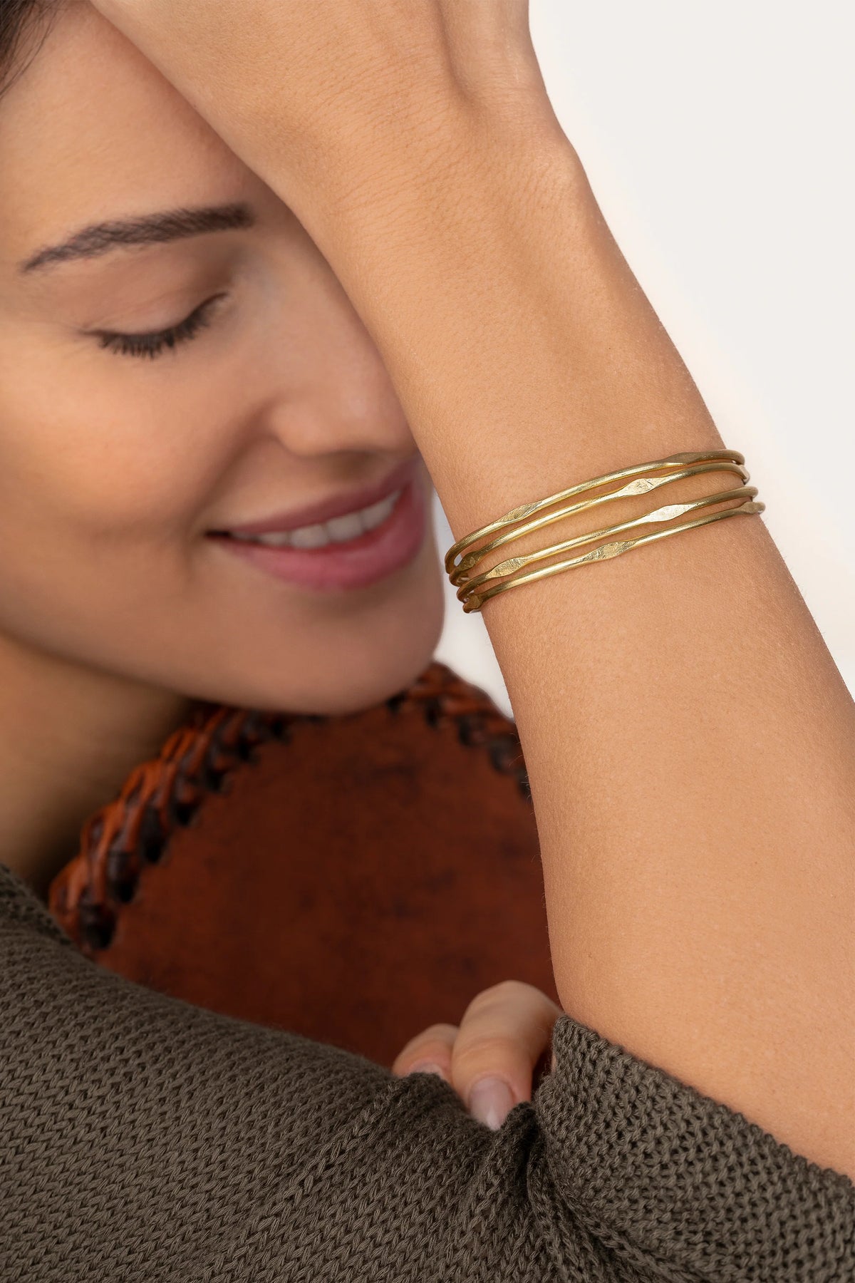 Bracciale rigido Vestopazzo donna Tre fili irregolari