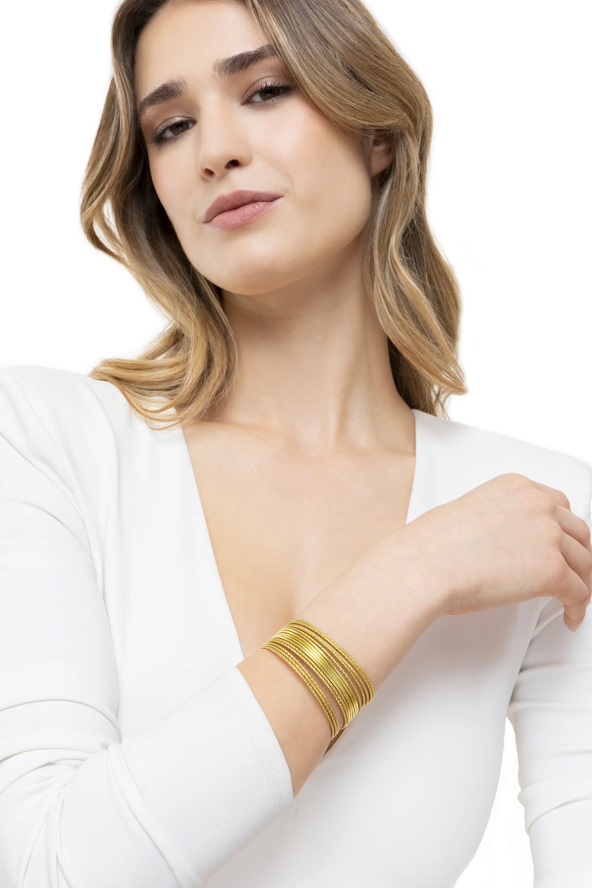 Bracciale rigido Vestopazzo donna Fascia multifilo luminosa