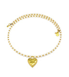 Collana Vestopazzo donna choker con perle e cuore