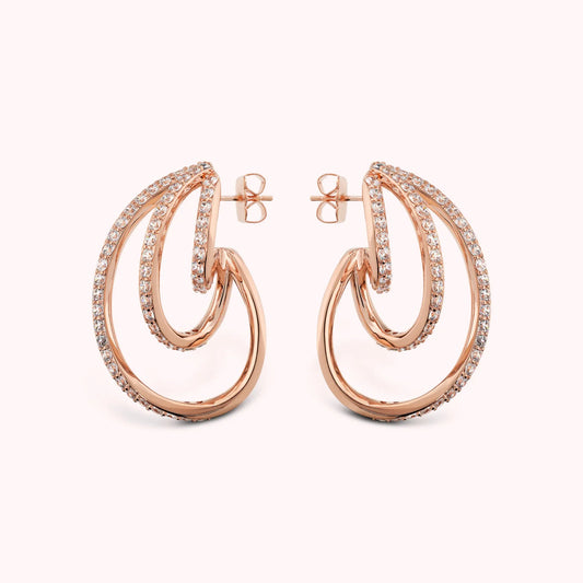 Orecchini Bronzallure donna Pendenti sinuosi