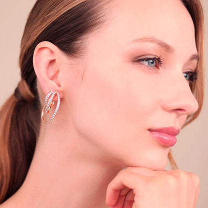 Orecchini Bronzallure donna Pendenti sinuosi