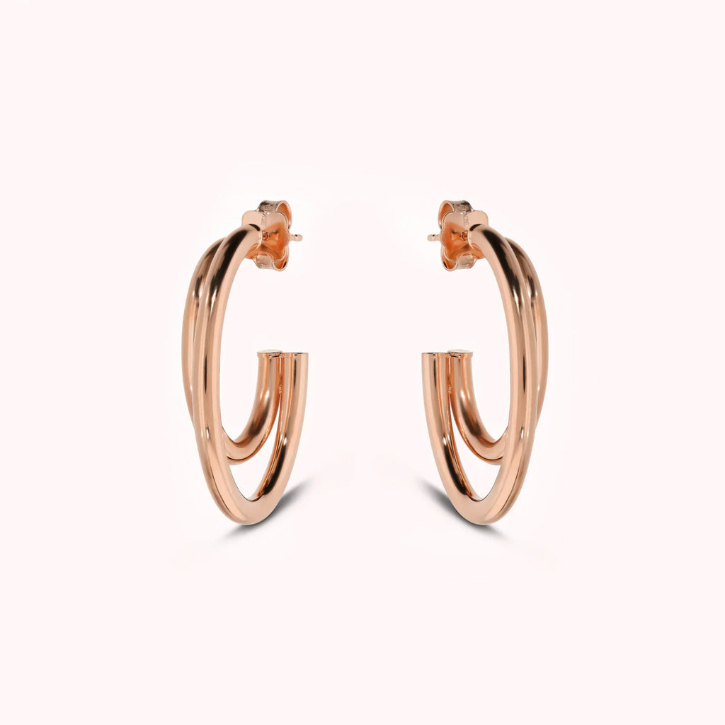 Orecchini donna Bronzallure Doppio cerchio graduato