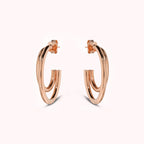 Orecchini donna Bronzallure Doppio cerchio graduato