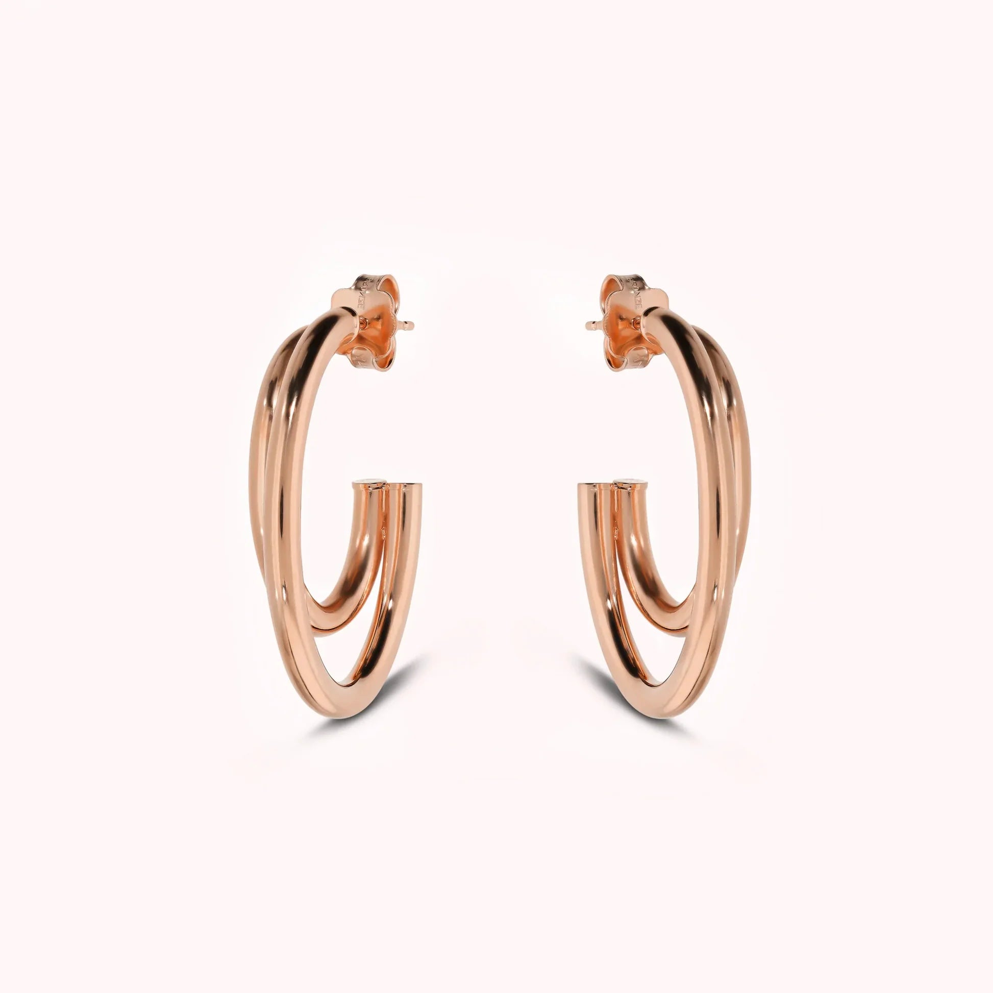 Orecchini donna Bronzallure Doppio cerchio graduato