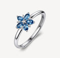 Anello argento Fancy Freefom blue Fiore