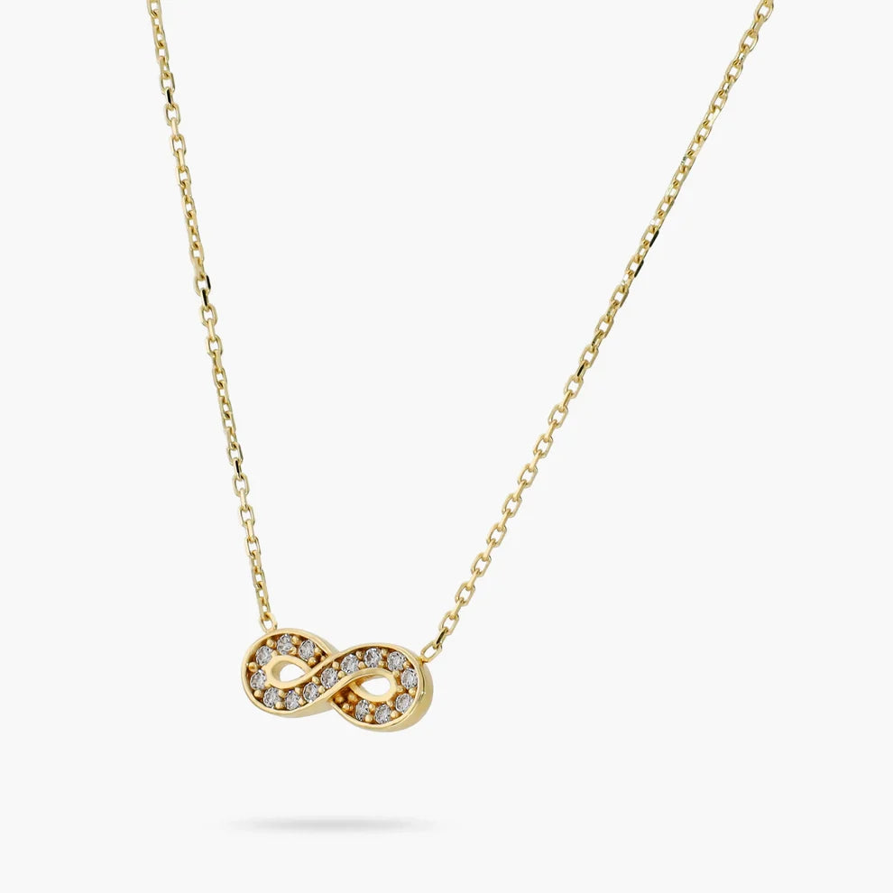 Collana Milor donna Infinito con Pavé di Cubic Zirconia Oro 375