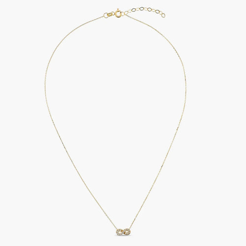 Collana Milor donna Infinito con Pavé di Cubic Zirconia Oro 375