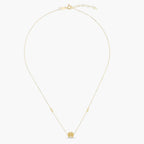 Collana Milor donna Quadrifoglio con Bead Diamantate Oro 375