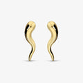 Orecchini a lobo Milor donna Corno Lucido Oro 375