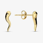 Orecchini a lobo Milor donna Corno Lucido Oro 375