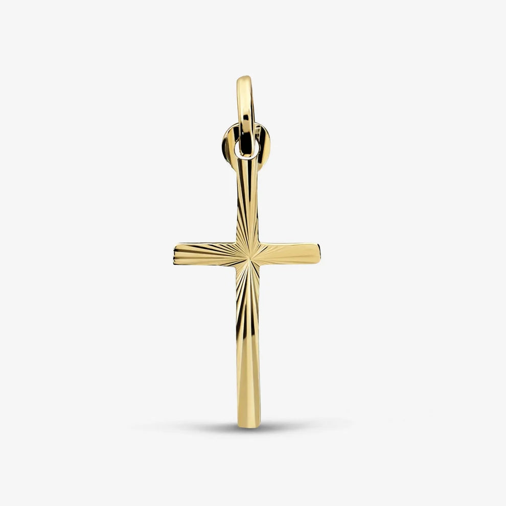 Ciondolo Milor Croce Diamantata Oro 375