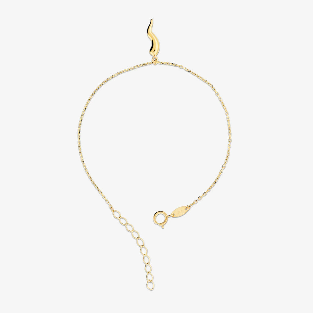 Bracciale Milor Ciondolo Corno Oro 375