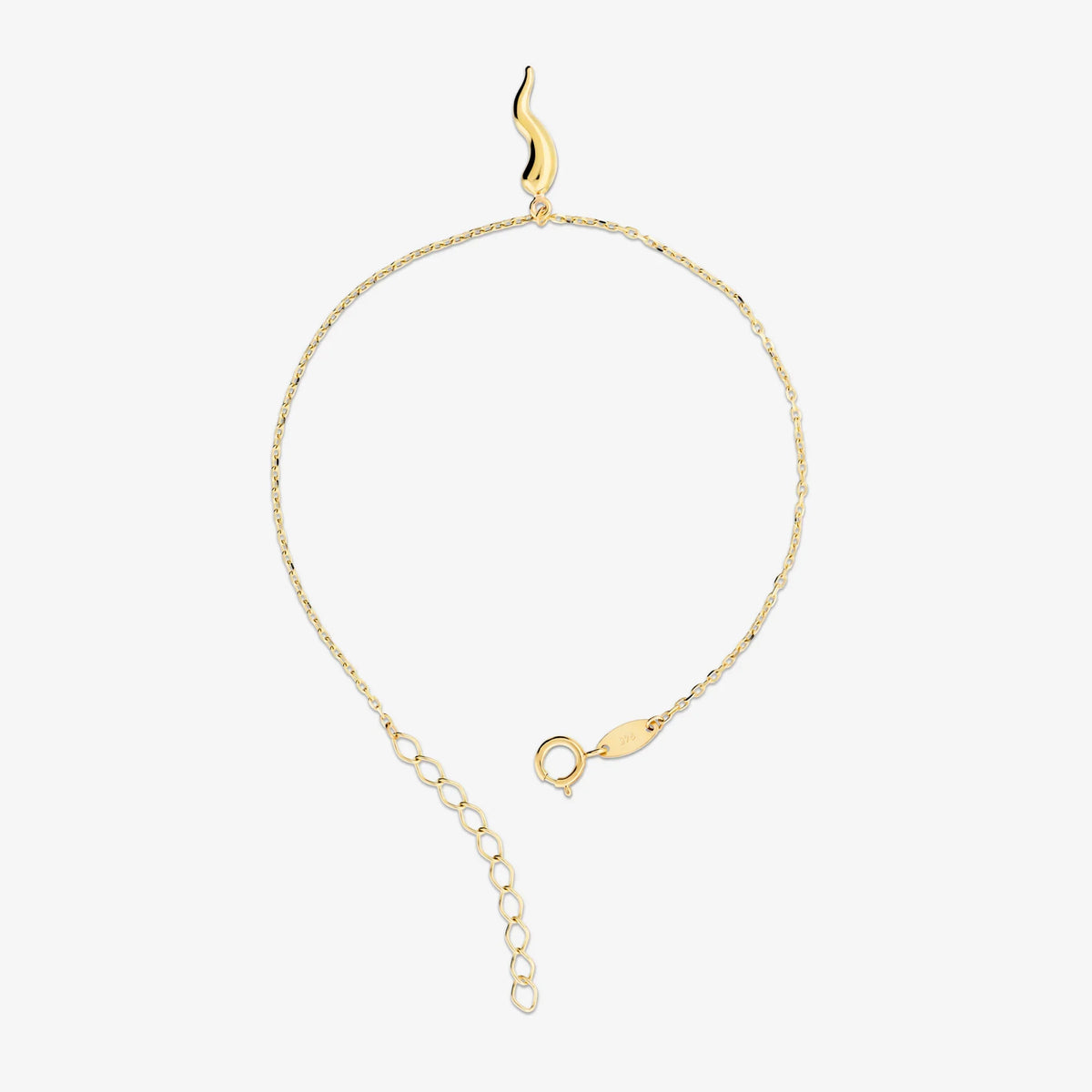 Bracciale Milor Ciondolo Corno Oro 375