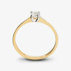Anello Milor Solitario con Cubic Zirconia Oro 375