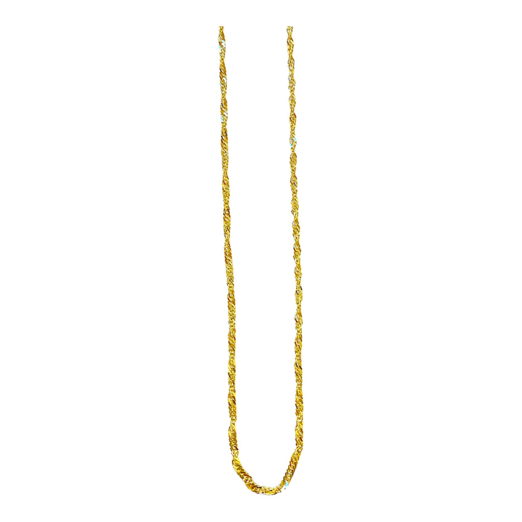 Collana Milor donna Catena intrecciata in Oro 375