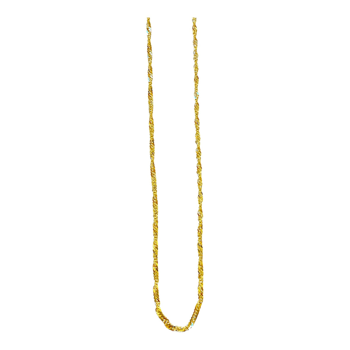 Collana Milor donna Catena intrecciata in Oro 375