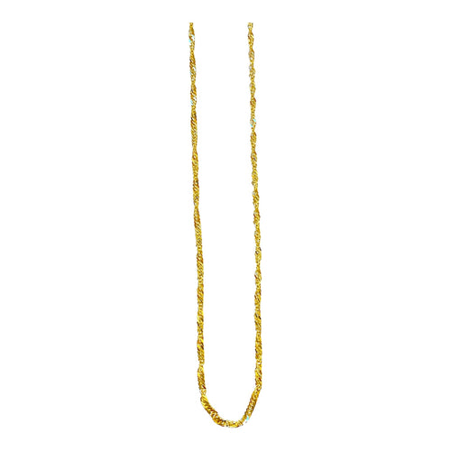 Collana Milor donna Catena intrecciata in Oro 375