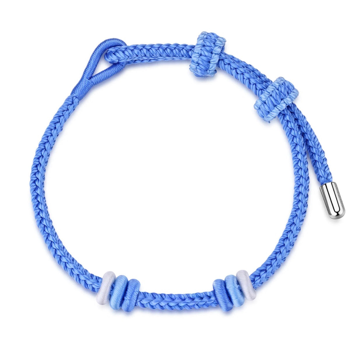 Bracciale regolabile azzurro Rosato