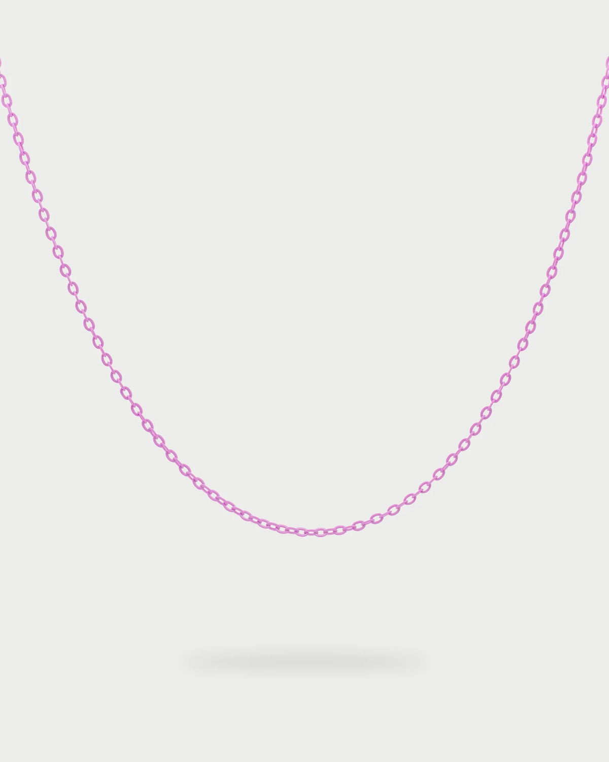 Collana Rue des Mille CHARMBAR girocollo smaltato rosa chain base