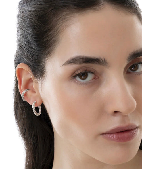 Set di orecchini Vestopazzo donna cerchio e ear cuff