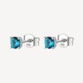 Orecchini argento Fancy Aqua green Punto luce