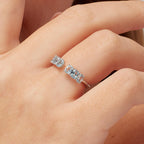 Anello argento Fancy light sapphire
