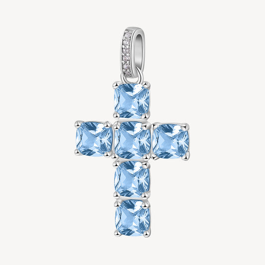 Charm argento Brosway Fancy Cloud light blue Croce