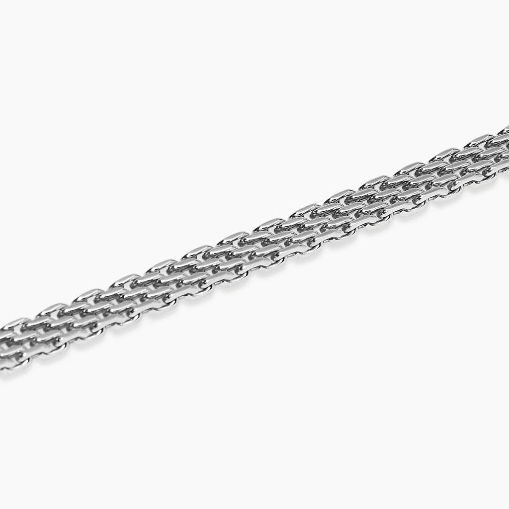 Bracciale Kidult uomo in acciaio con maglia Milano