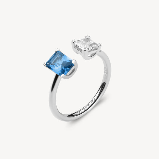 Anello argento Fancy freedom blue